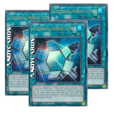 3x ZUSATZSPIEGEL LEVEL 7   Ultra R   BLMR EN047   1Ed   Yugioh!   ANDYCARDS