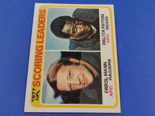 1978 TOPPS FOOTBALL #334 SCORING LEADER WALTER PAYTON HIGH GRADE NEAR MINT NRMT