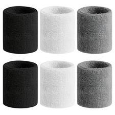 Sweatbands Sports Wristband for Men  Women - Moisture Wicking Athletic Cotton