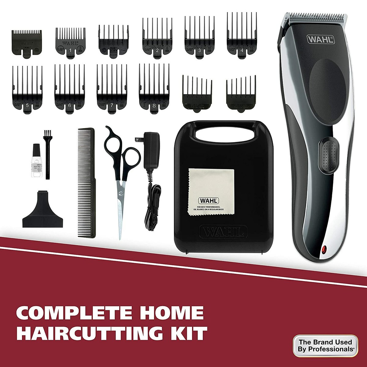 WAHL Cordless Hair Clipper Rechargeable Trimming Haircut Kit Model