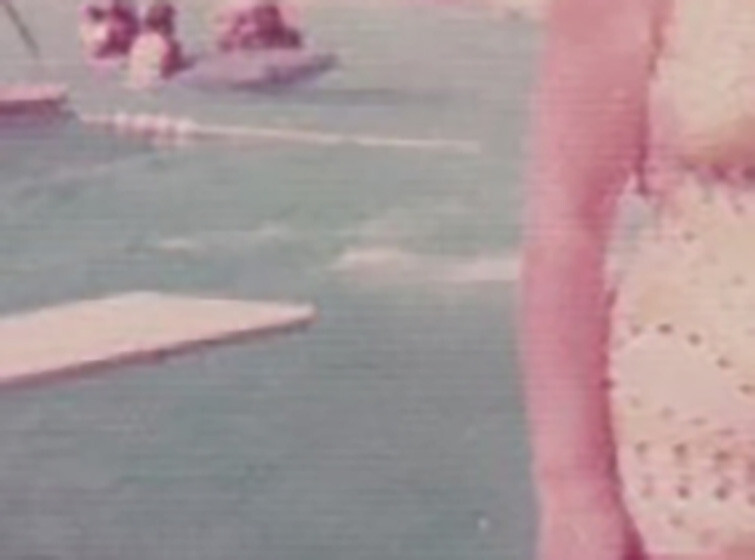 Pretty Cute Mature Woman Beach Bikini Swimsuit Milf Old Lady Female