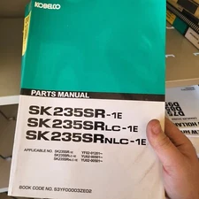 Kobelco SK235SR-1E SK235SRLC-1E Hydraulic Excavator Factory Parts Catalog Manual