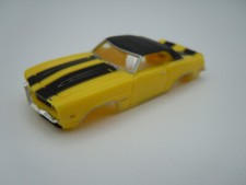 MODEL MOTORING YELLOW W/ BLACK '69 CAMARO RS SHELL  NEW  FITS AURORA TJET