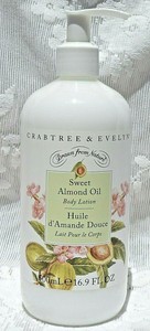 almond crabtree evelyn lotion pump oz oil sweet body