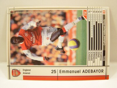 Panini WCCF 2006-07 Emmanuel Adebayor 1984 Togo No.25 Arsenal FC