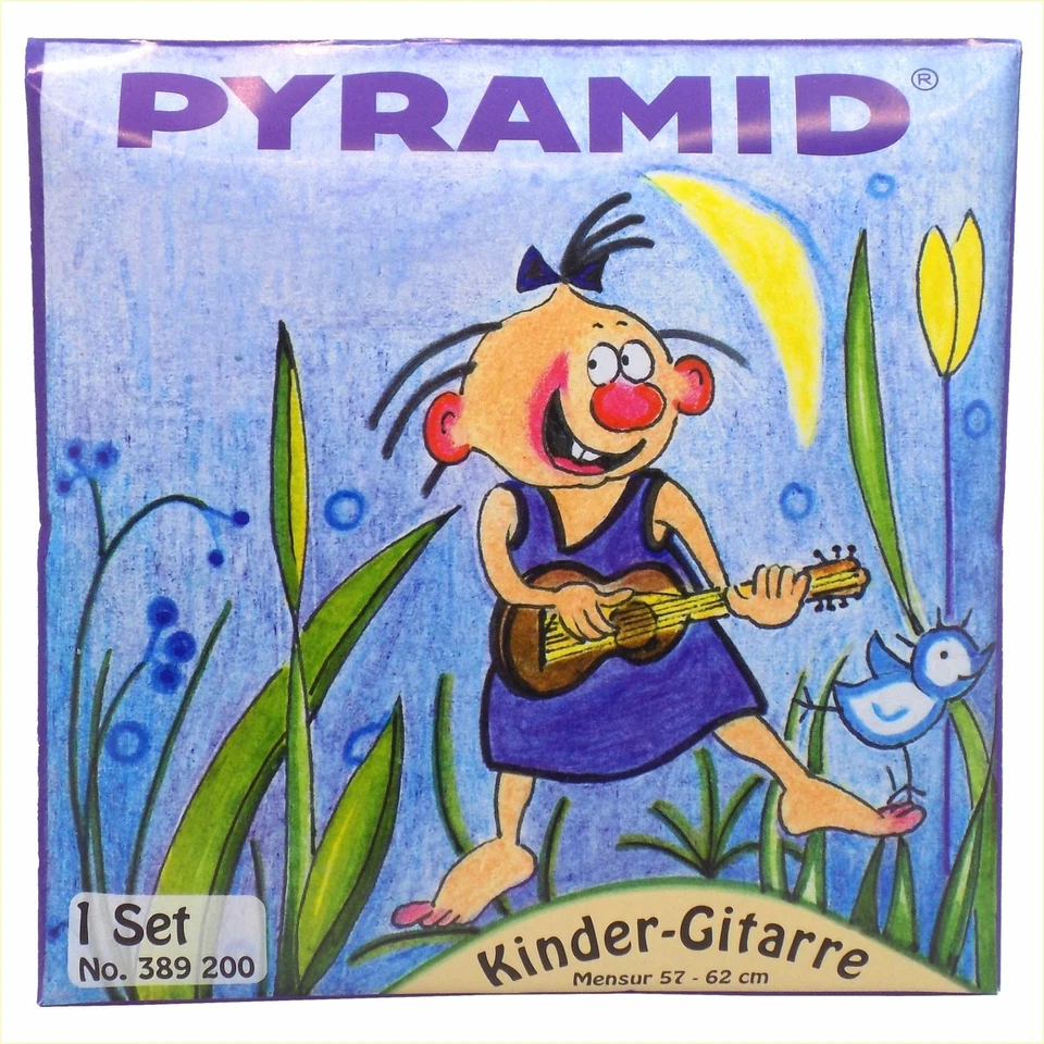 Pyramid Kinder-Gitarre 3/4 | kurzmensurige Konzert-Gitarren-Saiten | 389 200