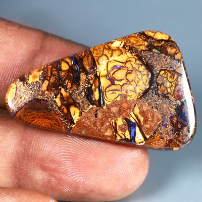 30.36 CT Déguisement Forme (35 X 22 MM) Multi Couleur Australien Koroit Boulder