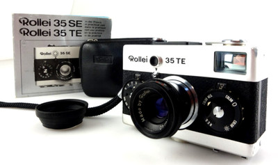 Rollei 35 TE chrom mit Rollei Tessar 40mm f3,5 1979-81 + Anleitung ji114