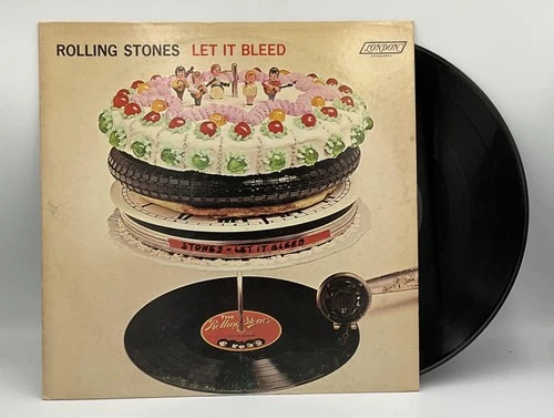 Vintage The Rolling Stones Let It Bleed 12in Black Vinyl LP 1969 London Rock