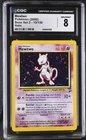 CGC 8 NM/MINT Mewtwo 10/130 Base Set 2 Holo Pokemon Card
