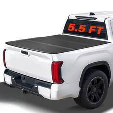 5.5FT 3-Fold Hard Truck Bed Tonneau Cover For 2022-2025 Toyota Tundra Waterproof