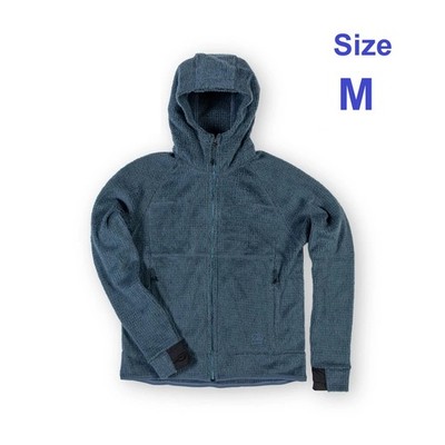 Beringia Men's Wool Air Full Zip Hoody - Blue Gray, Size M