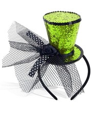 Mini Top Hat Headband Tea Party Sequin Fascinator 1920s Gatsby Costume Girl