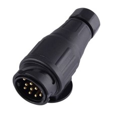 13-Pin Euro Plastic Plug 12V Caravan Trailer Plug