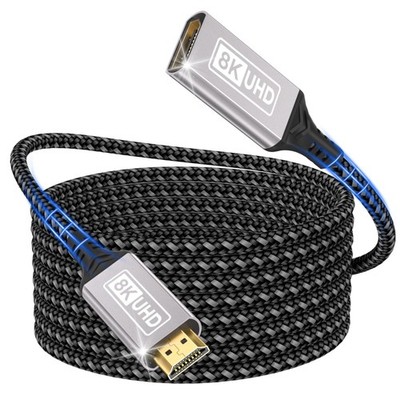 Lumivtx HDMI Verlängerungskabel, 1,5M 10K 8K@60HZ 4K@144HZ, HDMI 2,1 1,5 Meter 