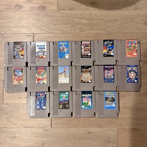 NES Games Lot of 17 Paperboy 1 & 2 Ghosts N Goblins Donkey Kong Classic