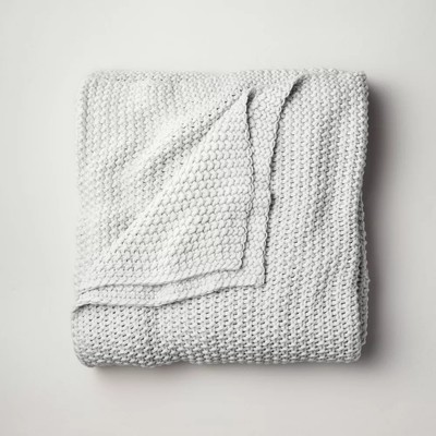 Casaluna Chunky Knit Throw Blanket Bedding Blanket Midweight Sweater Knit