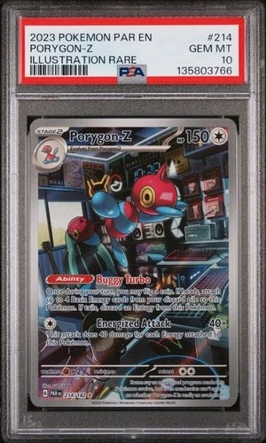 2023 POKEMON PAR EN-PARADOX RIFT ILLUSTRATION RARE #214 PORYGON-Z PSA 10