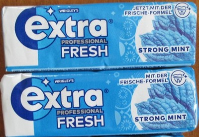 Wrigley s Kaugummi Extra Professional Fresh Strong Mint 2 x 10 NEU!