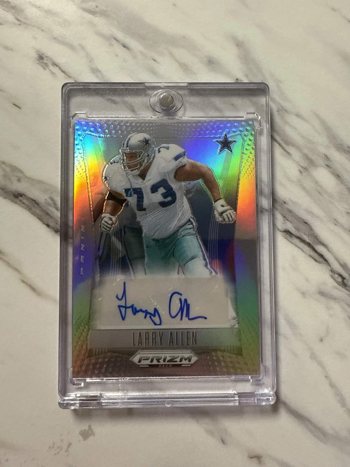 2024 Panini Prizm Deca - Signatures Larry Allen #S-LAN Silver Prizm (AU)