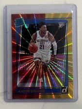 Aaron Wiggins 2021-22 Donruss Red And Gold Holo Laser RC #241
