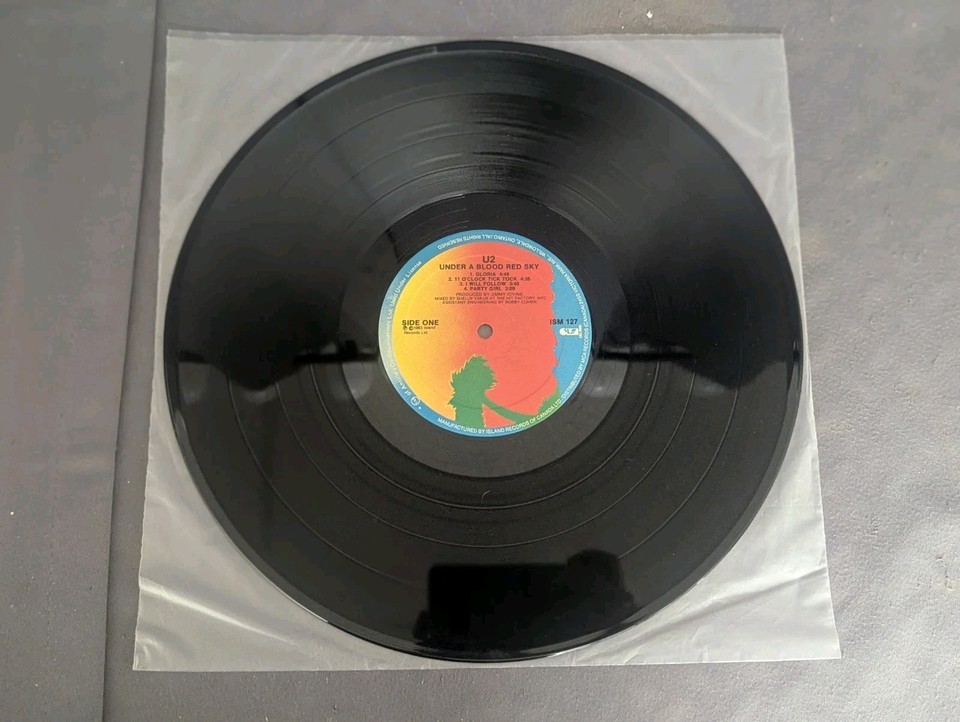 U2 Live Under A Blood Red Sky Record LP ISM 127 Island Records Canadian ...