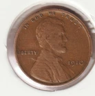 116 Year Old Collectible 1910 US Lincoln Wheat Penny Collectors Collection Coin