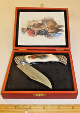 Roy Rogers Folding Pocket Knife & Display Box Unused Novelty SMKW Stainless lock