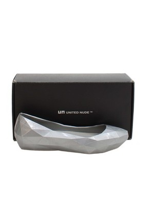 United Nude flache Damenschuhe UK 7,5 grau geometrisches Muster 100 % andere Ballerinas