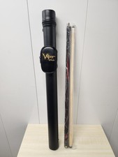 Q Vault Viper Pro Series Pool Cue Stick by Marlboro With Carrying Bag Strap 58  