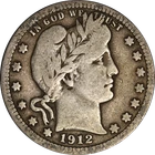 1912-P Barber Quarter