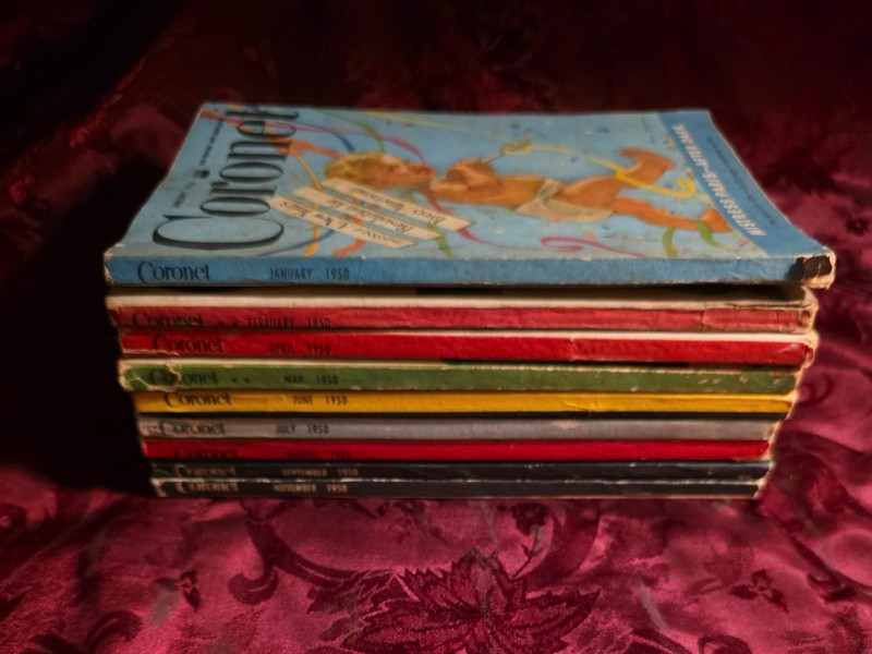 Coronet magazine Reading Copy Lot issues 1950