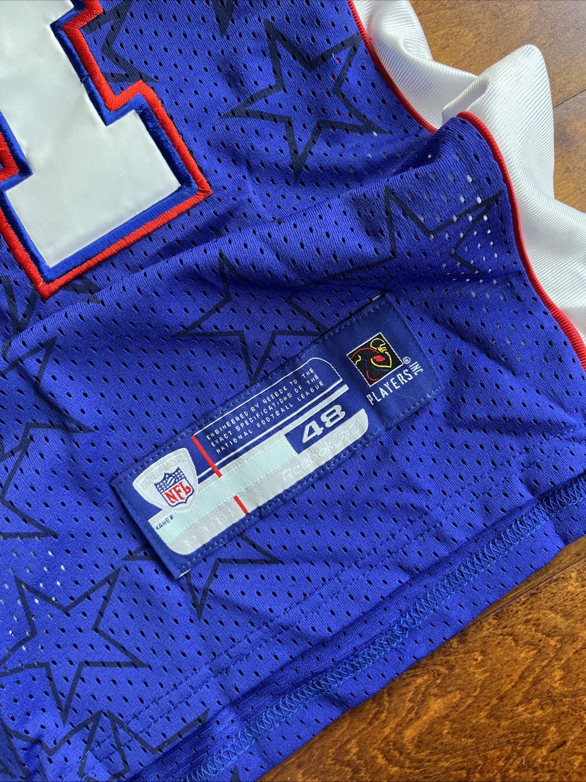 Reebok NWT Urlacher Chicago Bears NFL Pro Bowl L 2007 Jersey Blue Red White 48 thumbnail 3