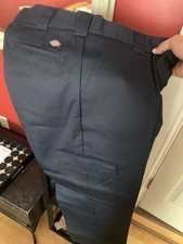 Dickies WP592 Men's Relaxed Fit Cargo Pants Straight Leg Workwear Navy 36X32 NWT