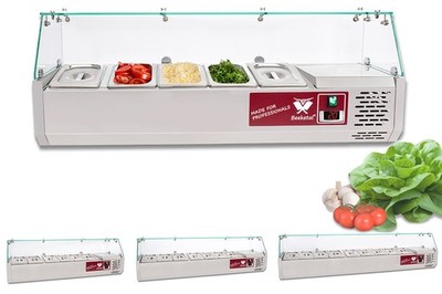 Kühlaufsatzvitrine Aufsatzkühlvitrine Kühlvitrine Kühltheke Gastro GN Beeketal