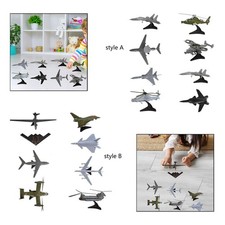 8pccs DIY Plane Model Miniature Plan High Simulation for Children