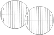 TeamFar Round Cooling Rack Set of 2, 9 Inch Baking Steaming 9, Silver 