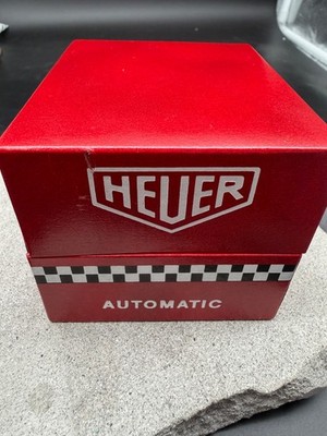 #2229 ORIGINAL HEUER VINTAGE AUTOMATIK RED RACING BOX MONACO AUTAVIA ETUI