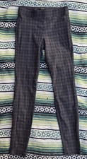 Simply Vera Wang Skinny Plaid Pants Women's Size XS Gray Black Stretch Trousers