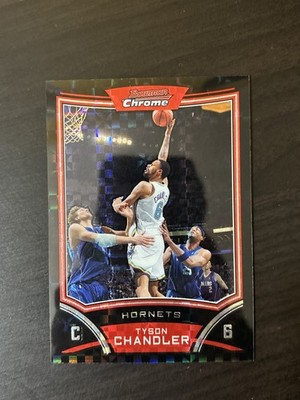 Tyson Chandler 2008-09 Bowman Chrome Xfractor /299 #89 SP Charlotte Hornets Star