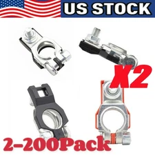 Universal Battery Terminal Connector Top Post Positive Negative Heavy Duty Lot