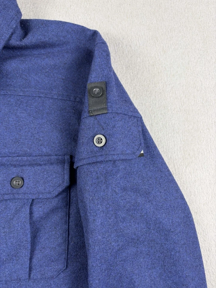 Ibex Shirt Men’s Medium Blue Merino Wool Blend Long Sleeve Button Up Hiking - Image 4 of 4