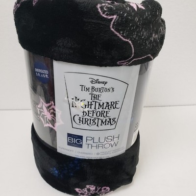Disneys The Nightmare Before Christmas The Big One Plush Throw 5'x6' Oversized 
