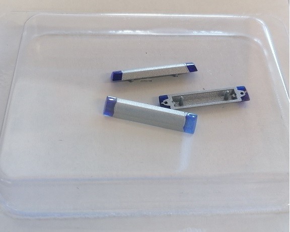 Rietze 70247 - 1/87 Hella RTK 7 Blue Light Bar For Trucks (3 Pieces) - New