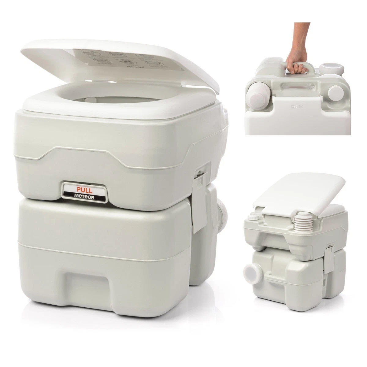 WC Chimico Da Campeggio Dartmoor – 20L Serbatoio Feci, 11L Acqua, Capacità 200kg