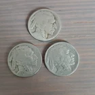 US Buffalo Nickels Lot of 3 Coins 1937,  1936 and no date, Circulated