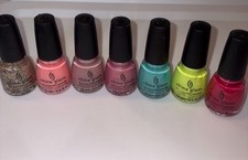 China Glaze Nail Polish Lot Of 7