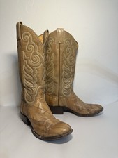 VTG Tony Lama Brown Western Cowboy Boots Men/womens US Size 6B Look Photos
