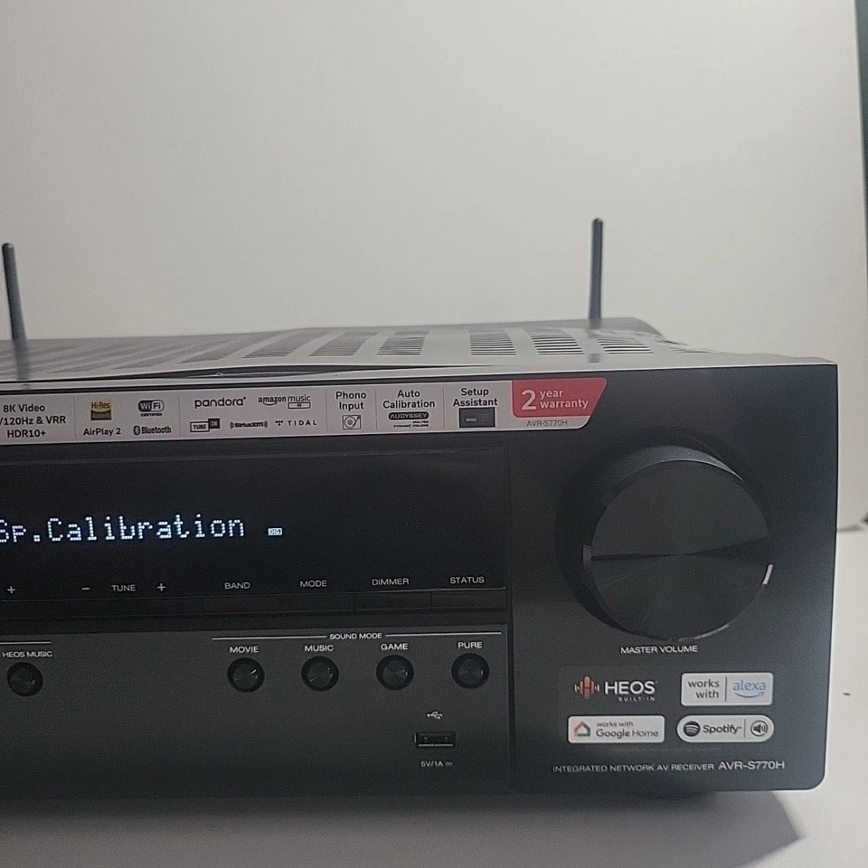 Denon AVR-S770H 7.2 Ch Home Theater Receiver(Damaged) - Image 3 of 4