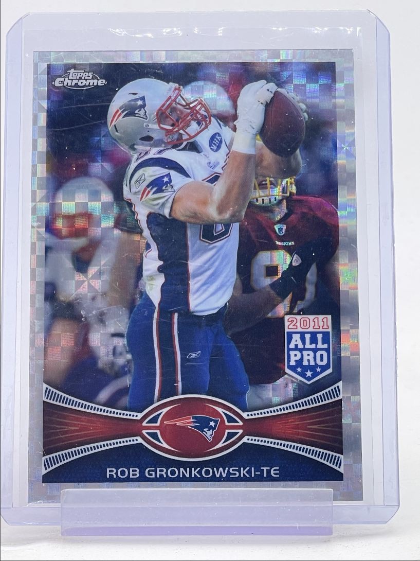 ROB GRONKOWSKI 2012 TOPPS CHROME ALL PRO FOOTBALL X-FRACTOR Q2956